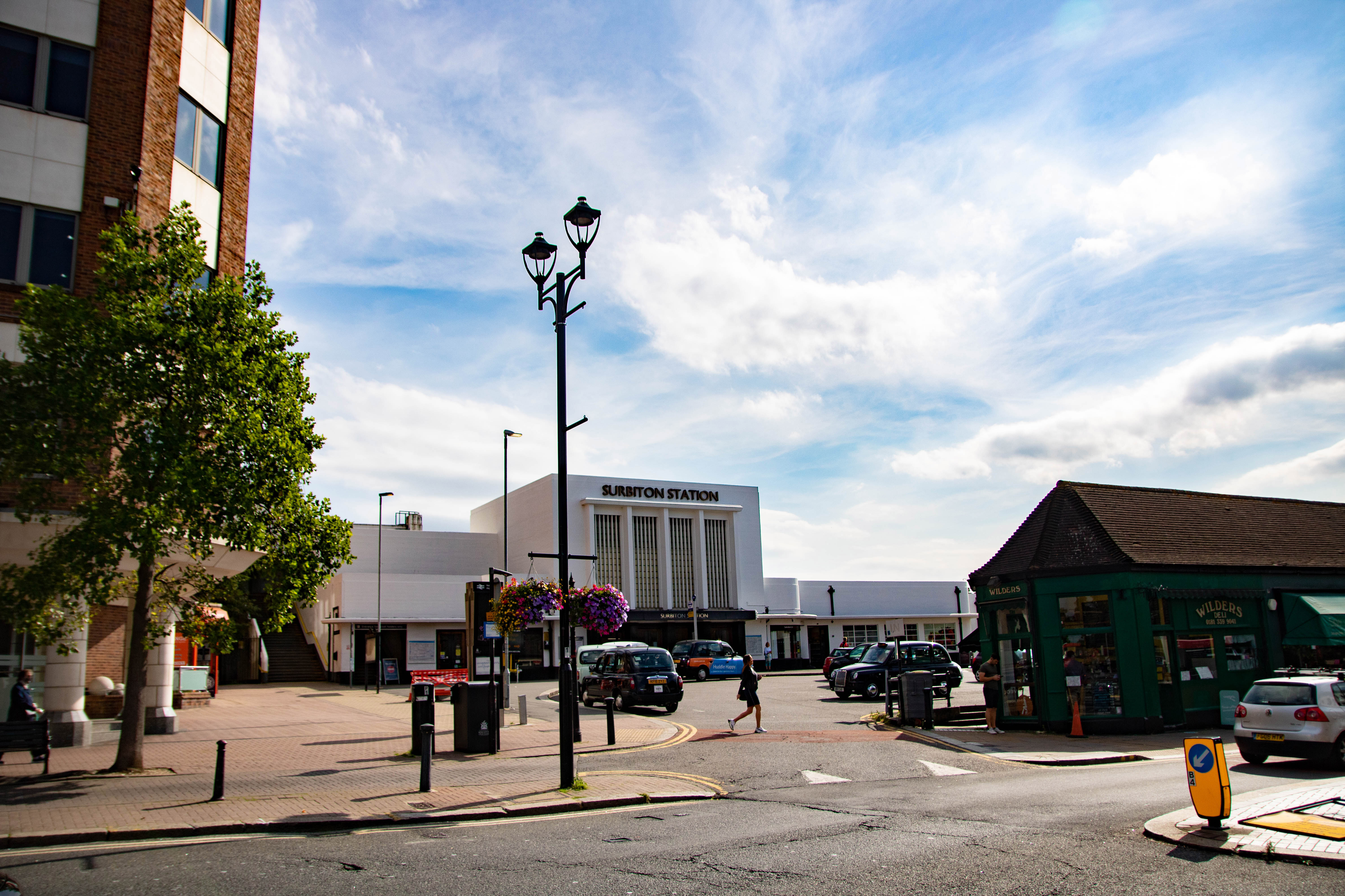 Landscape view of Surbiton Train Station